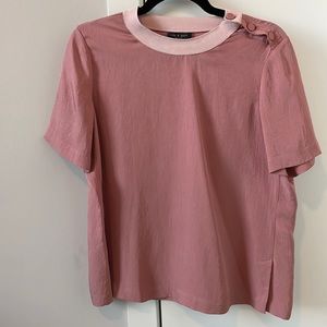 rag & bone Pink Button-Detail Blouse